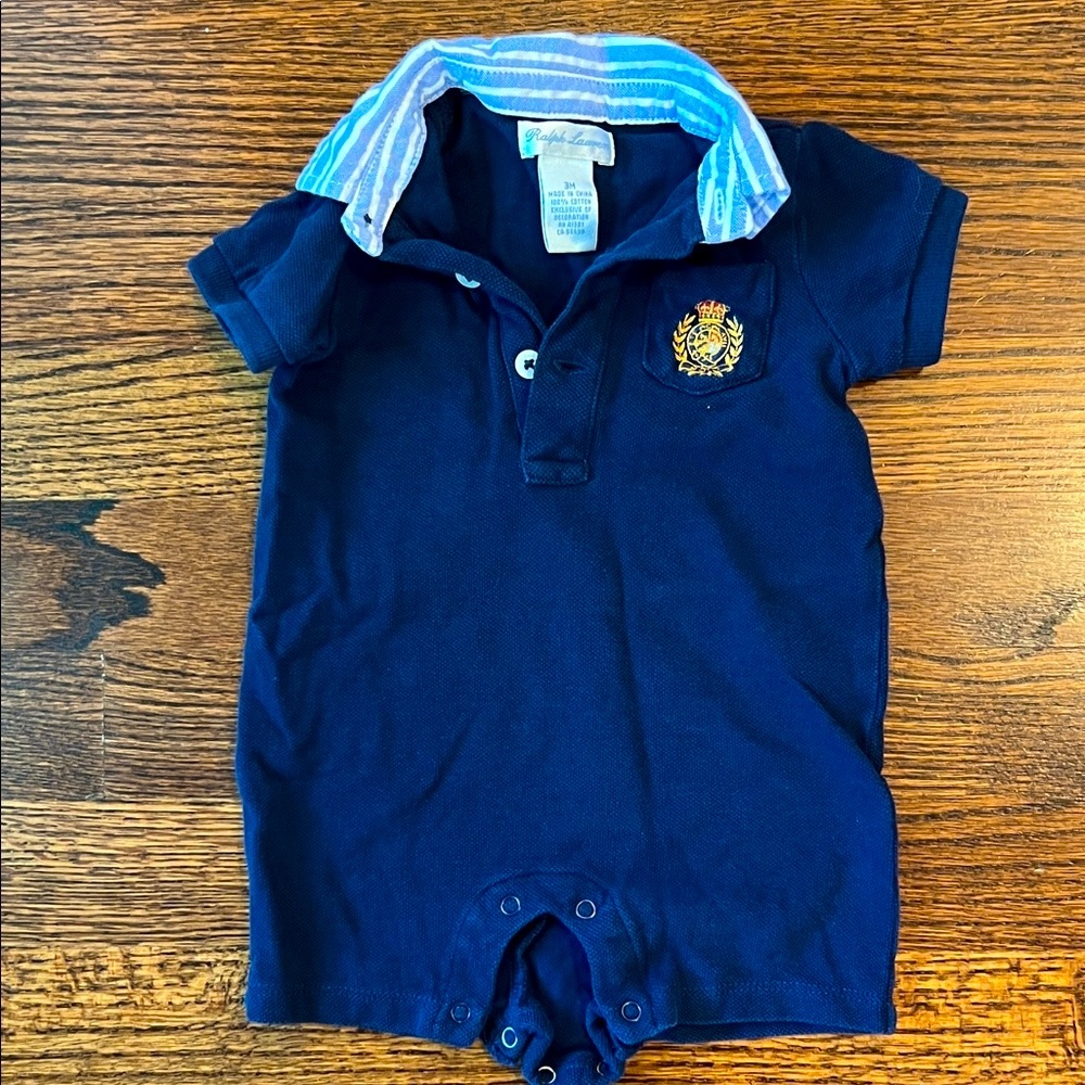 Ralph Lauren Navy Blue Kids Bodysuit